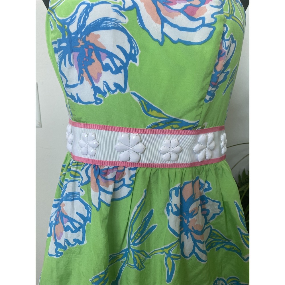 Lilly Pulitzer Langley Multi-Color Strapless Beaded Mini Dress Size 2 EUC! $258. - Picture 3 of 9
